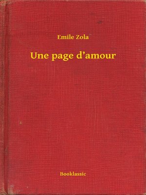 cover image of Une page d'amour